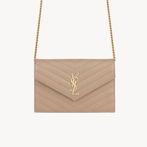 YSL CASSANDRE ENVELOPE CHAIN WALLET